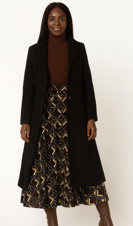 Jupe Longue Wax Élégance